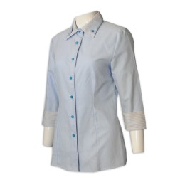 UN171 訂購美容院工作制服 製作水療會所制服  7分袖 制服專門店 UN171 訂購美容院工作制服 製作水療會所制服  7分袖 制服專門店